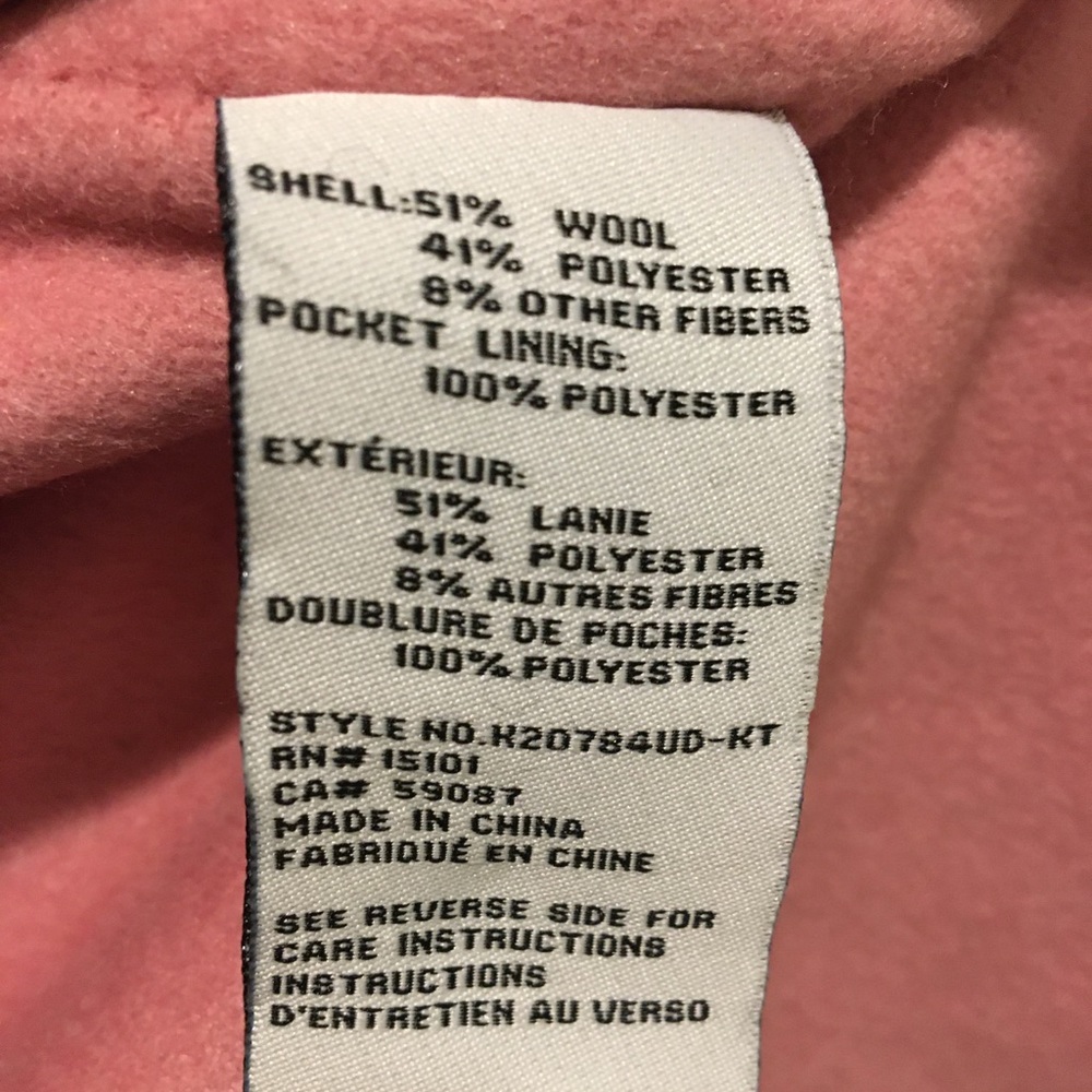 Kate Spade ♠️ NWT-Pink Wool Coat LAST ONE -Large💕 - Picture 11 of 15